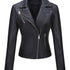 Synthetik Lederjacke für Damen - Modische Motorradjacke für legere Outfits